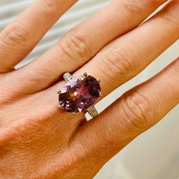 Anahi Ametrine and topaz Ring Sz 8 NEW